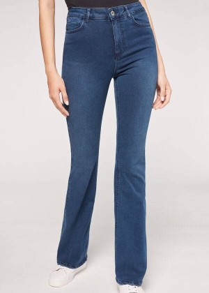 Calzedonia Flared Jeans Damen Blau | DE1598GL